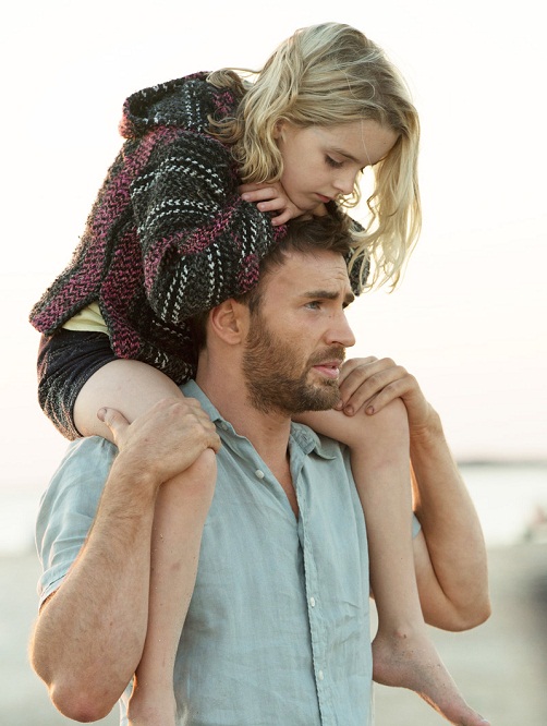 Mckenna Grace as “Mary Adler” and Chris Evans as “Frank Adler” in the film GIFTED. Photo by Wilson Webb. © 2016 Twentieth Century Fox Film Corporation All Rights Reserved.